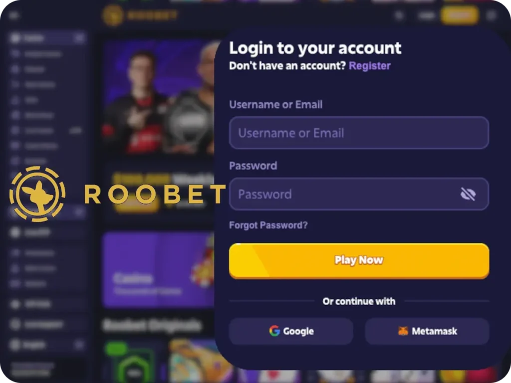 roobet login process