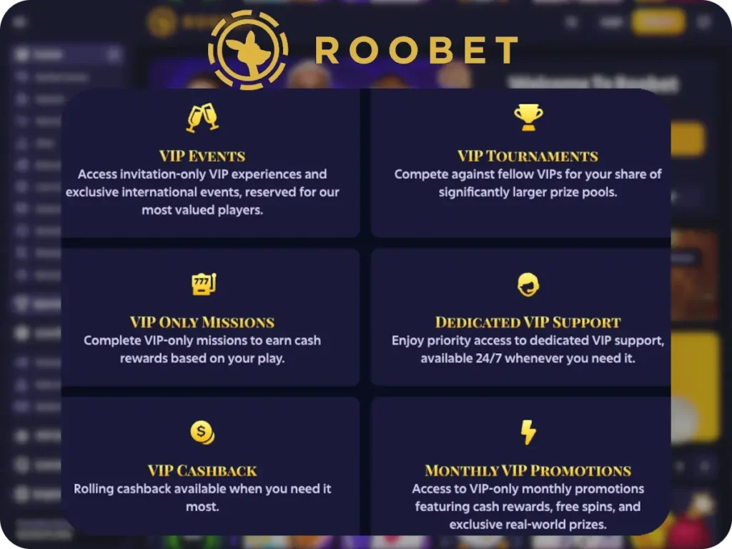 roobet casino vip benefits